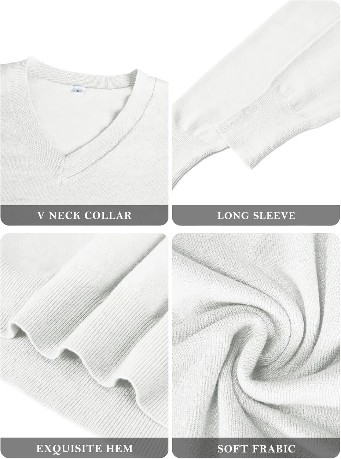 2025 Women's Sweaters Knitted Ribbed Casual Thin Long Sleeve Pullover V Neck Lightweight Sweatshirts Cute Blouse Tops