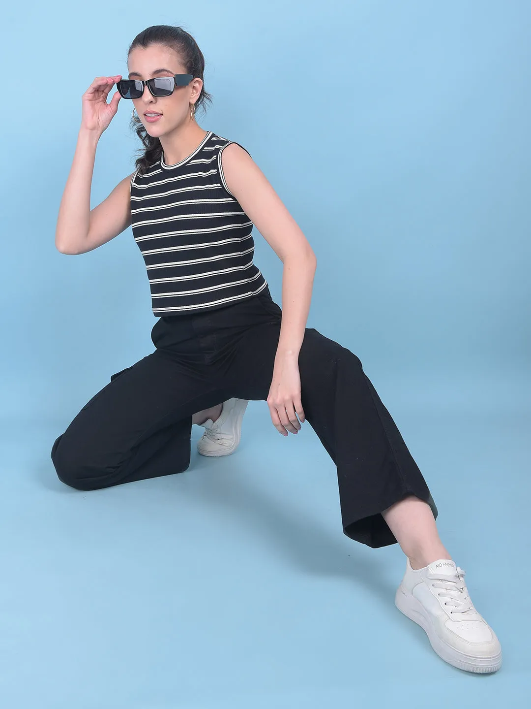 Black Cargo Jeans