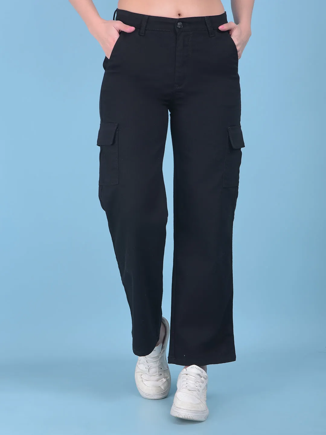 Black Cargo Jeans