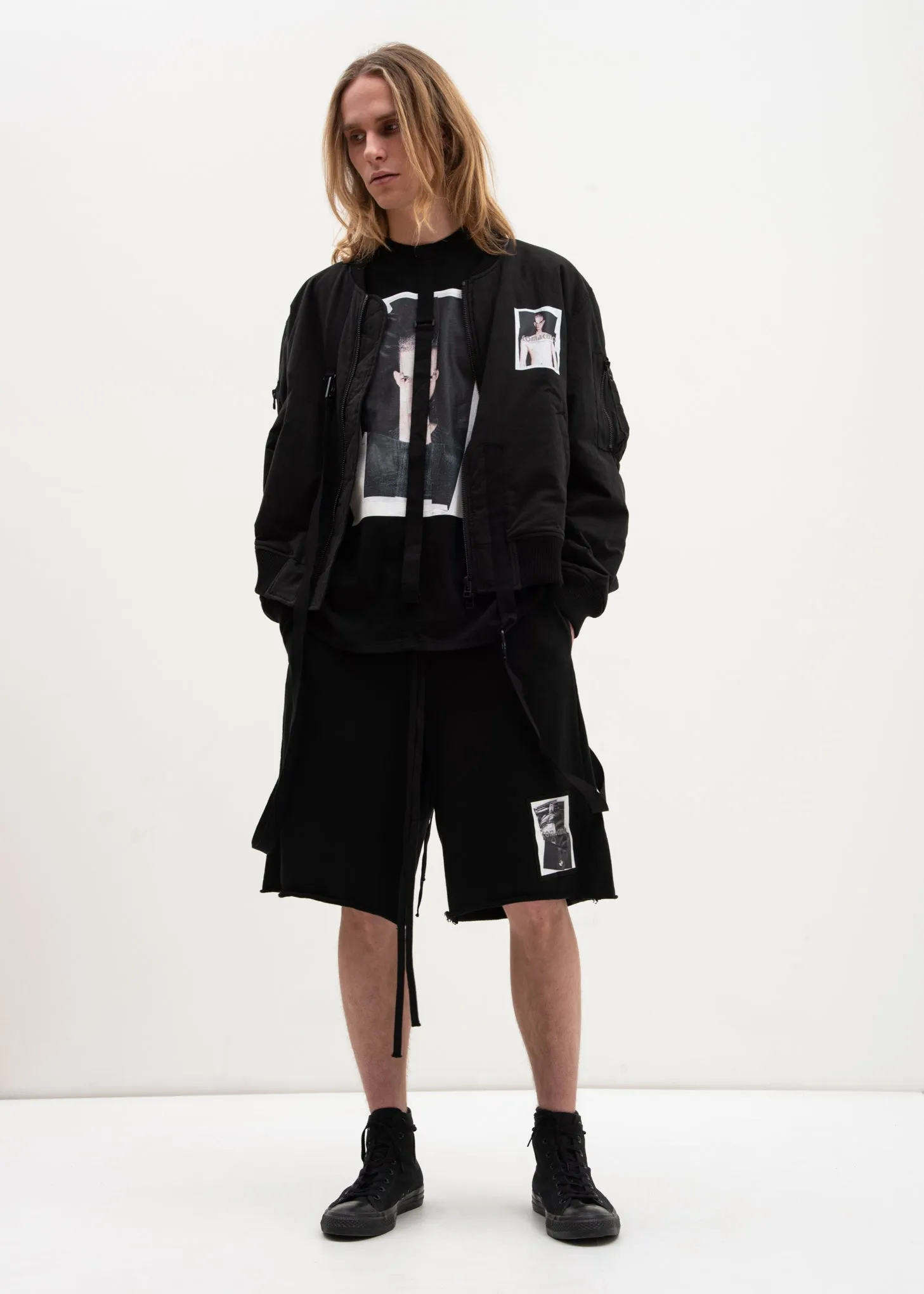 Black Relaxed Fit T-Shirt Crash