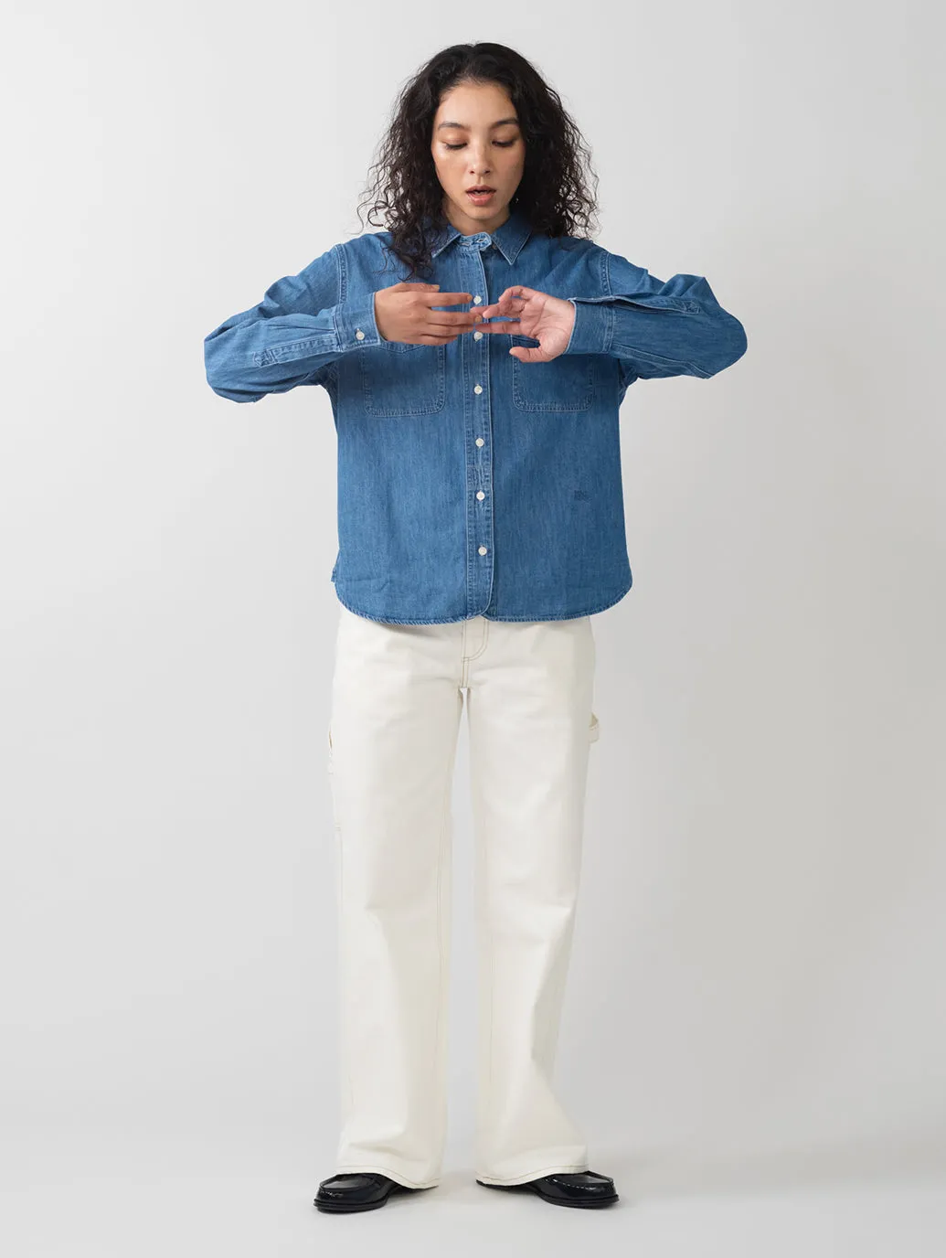 BLUETAB™ デニム ユーティリティシャツ 