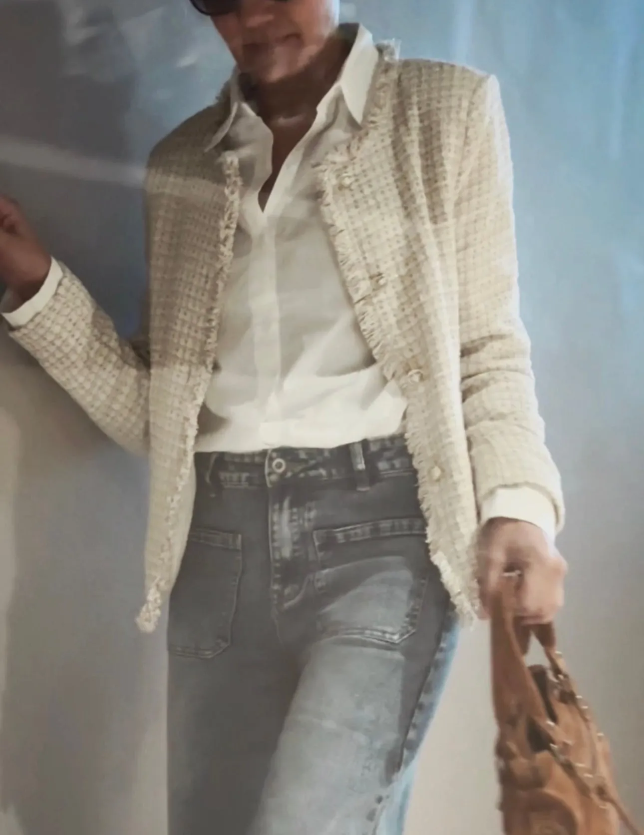 BOUCLE JACKET - BEIGE