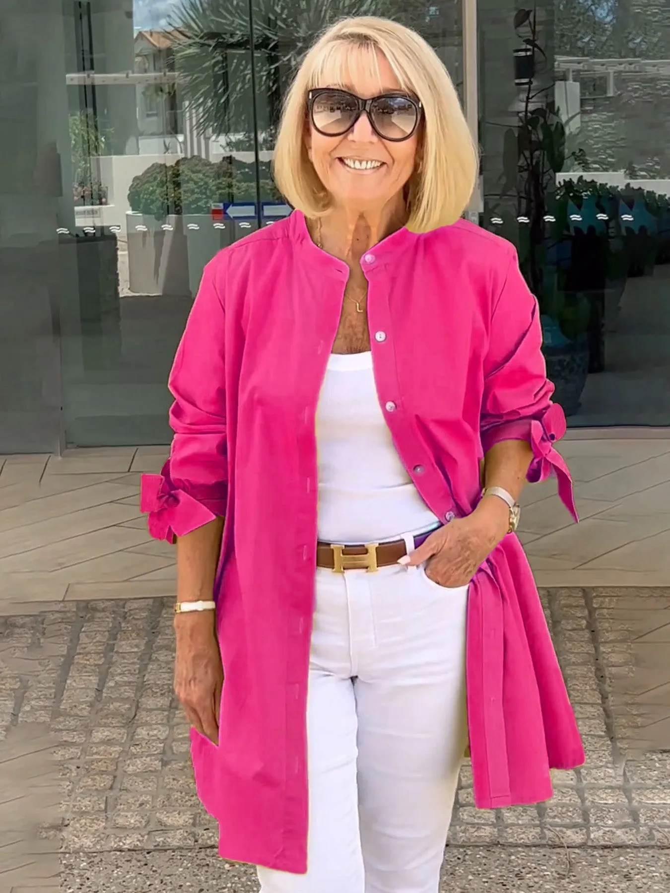 CLINA - Classy Long Shirt Jacket