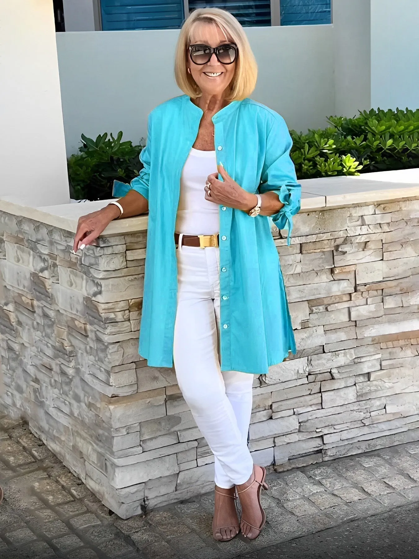 CLINA - Classy Long Shirt Jacket