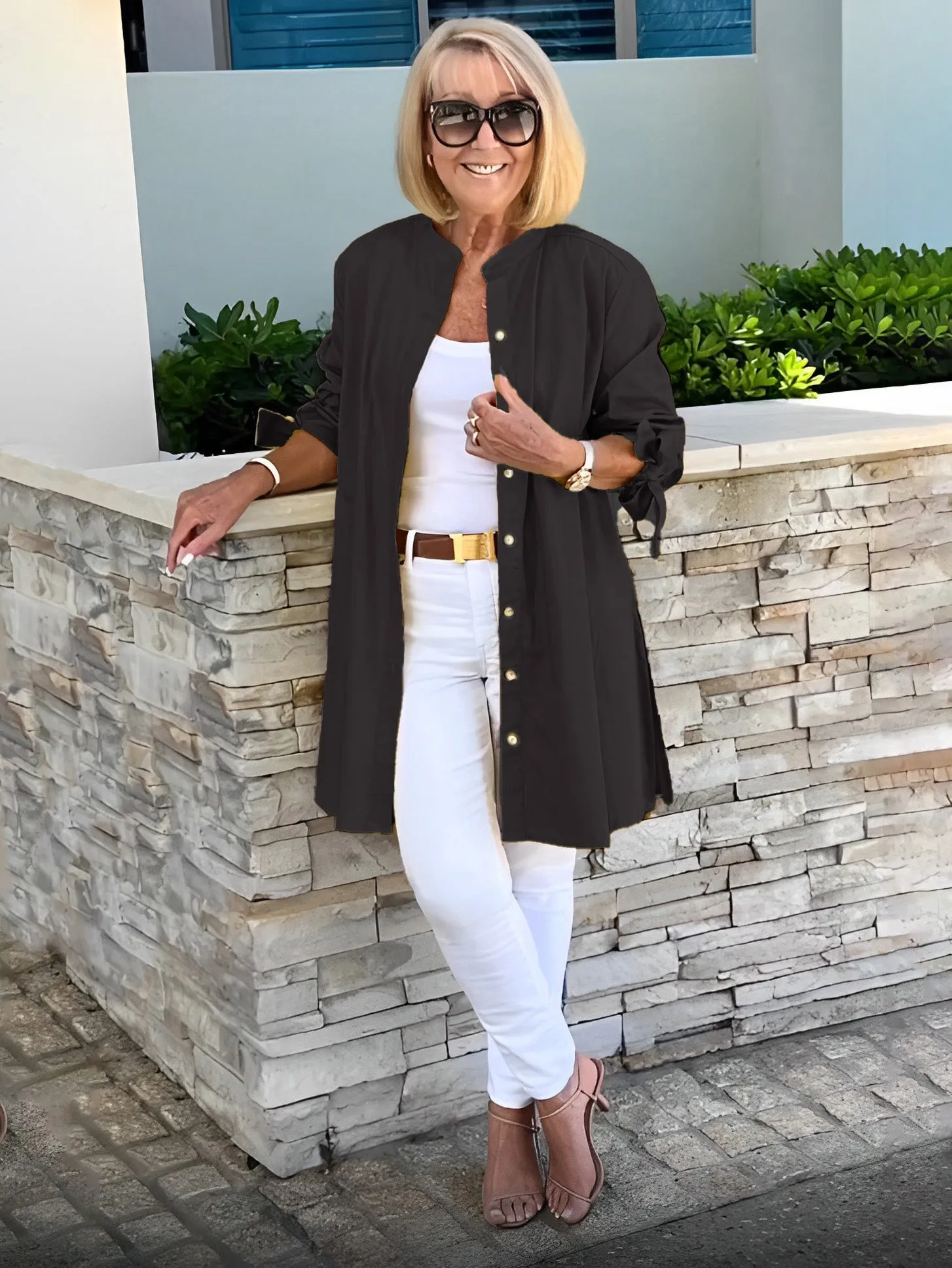 CLINA - Classy Long Shirt Jacket