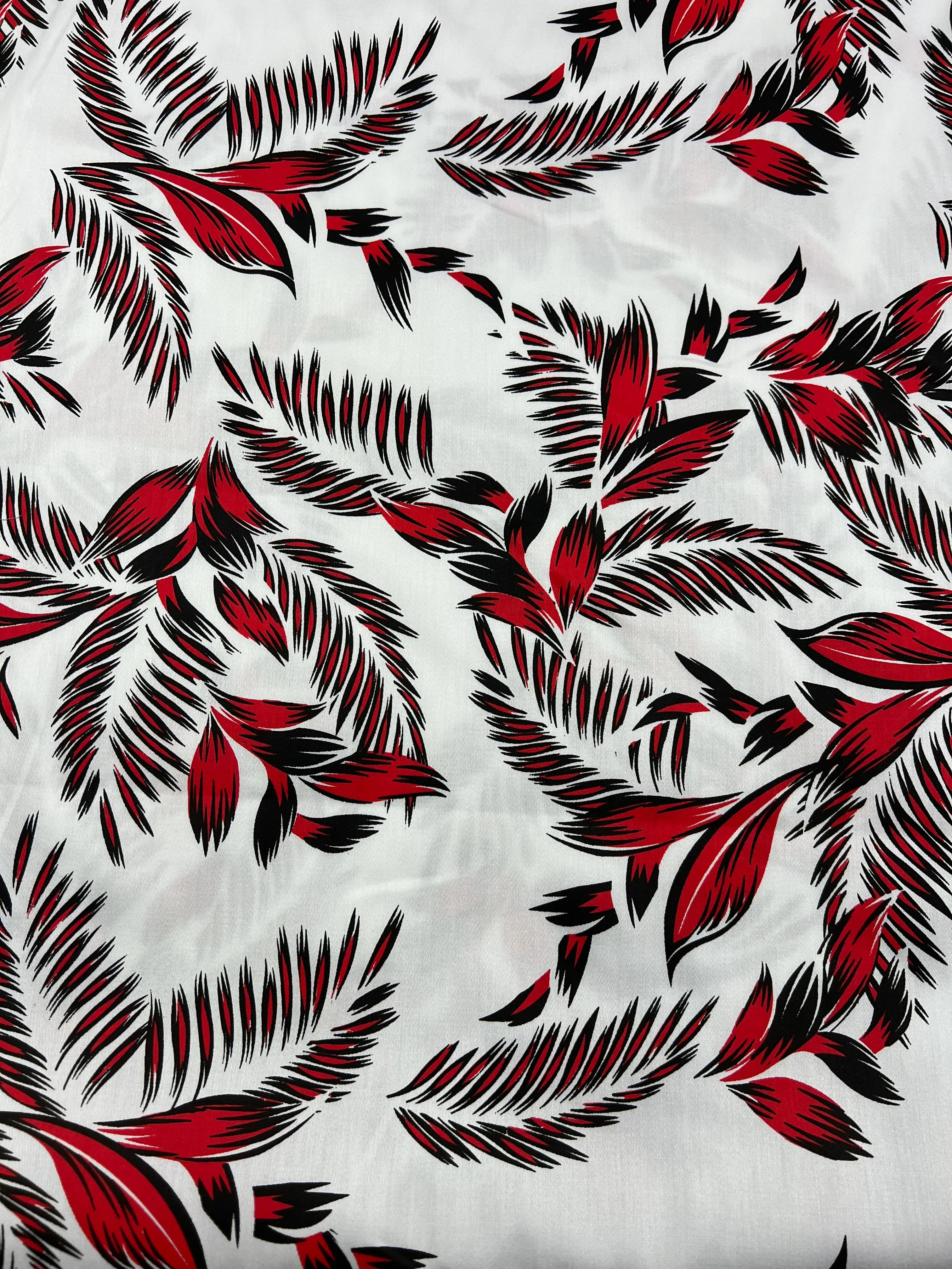 Cotton Sateen - Palm Stroke  - 140cm