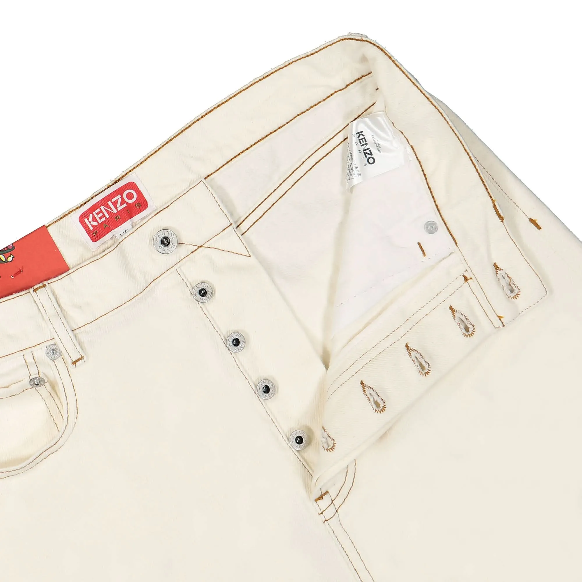Cropped Asagao Straight Fit Jeans