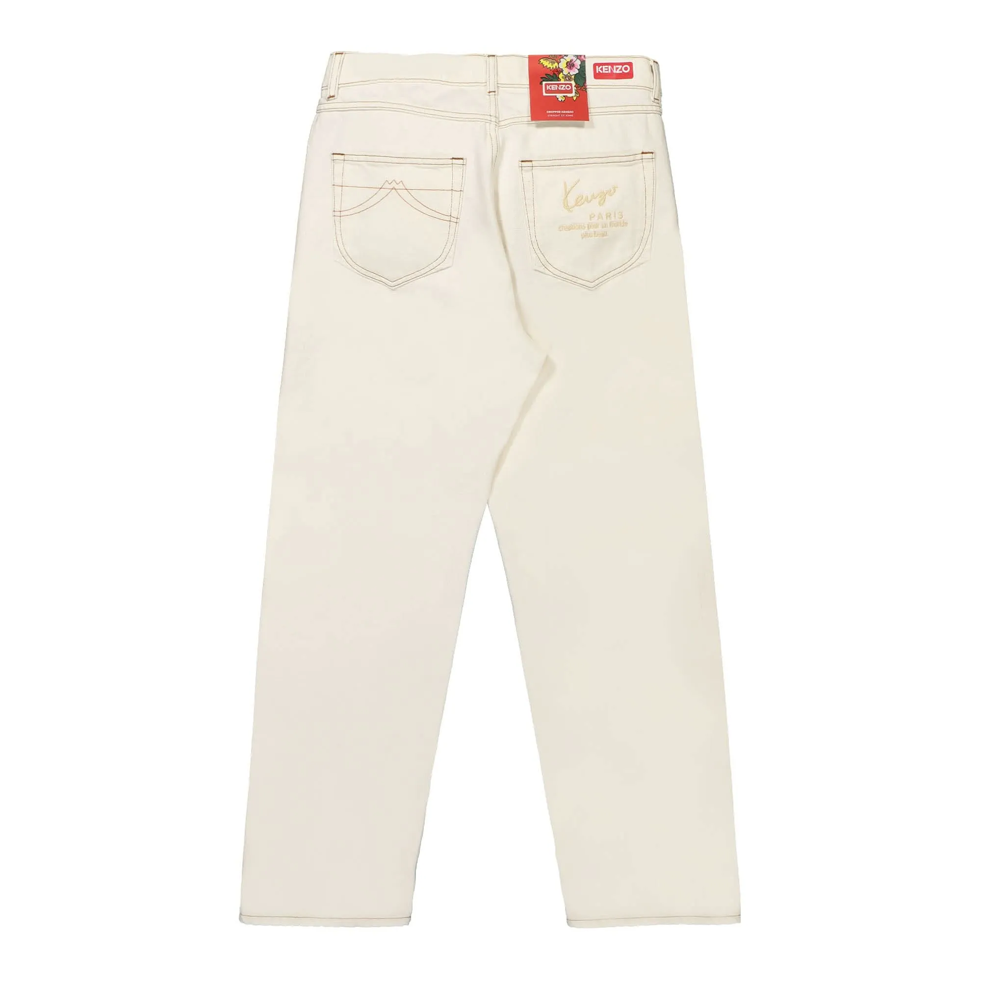 Cropped Asagao Straight Fit Jeans