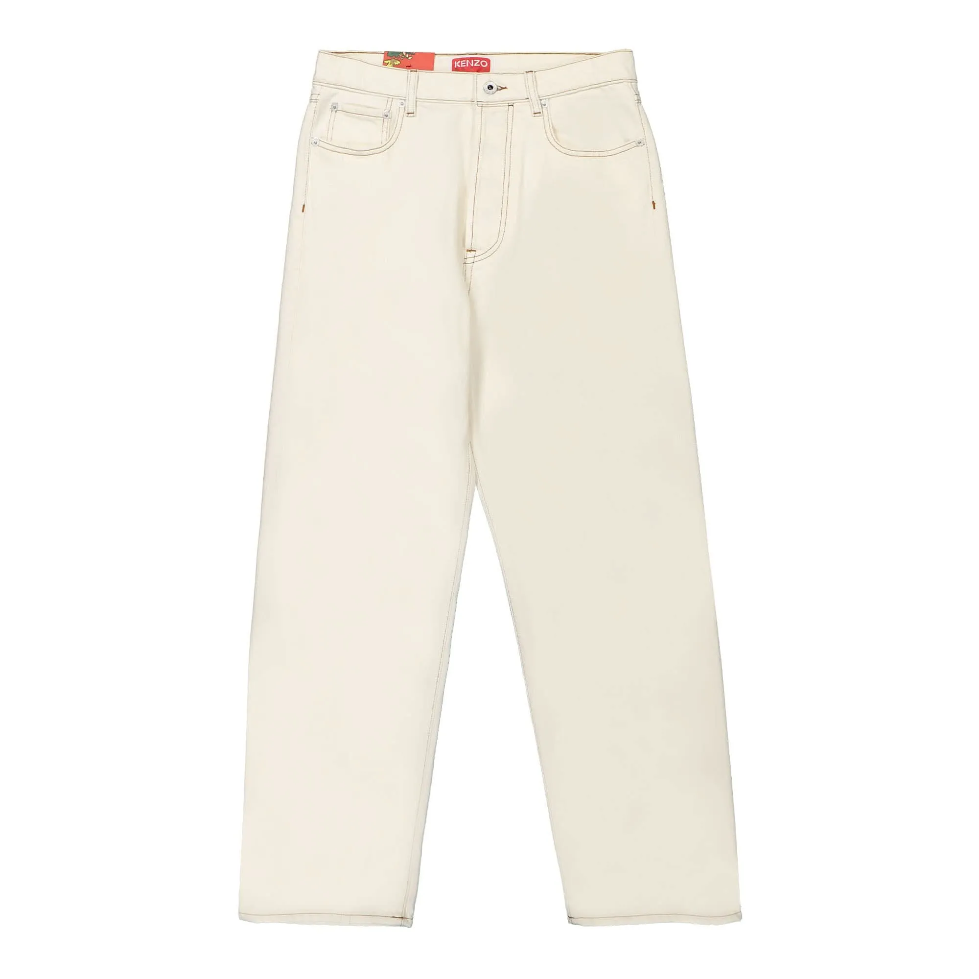 Cropped Asagao Straight Fit Jeans