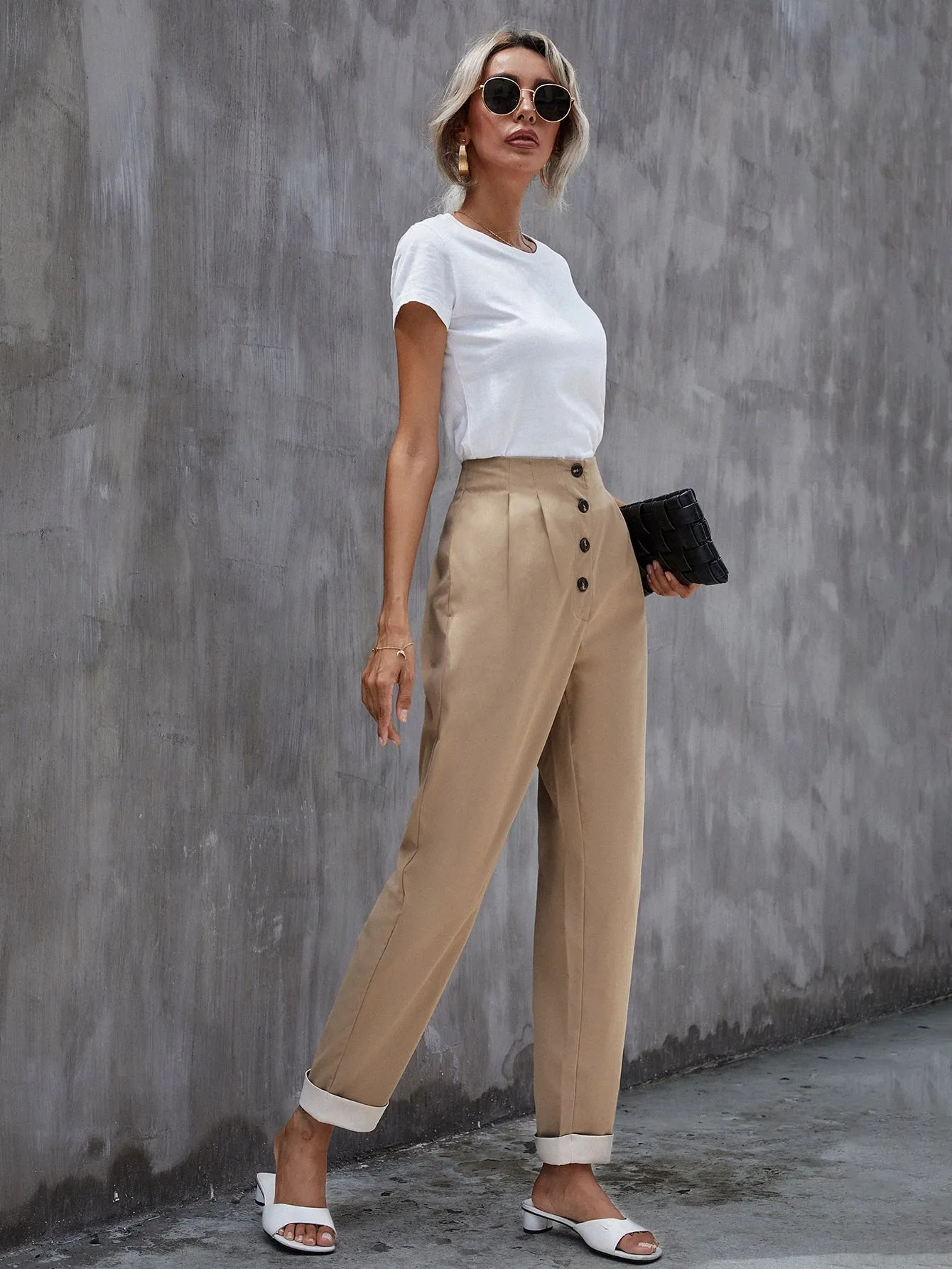 Elegant Natural Long Women Pants