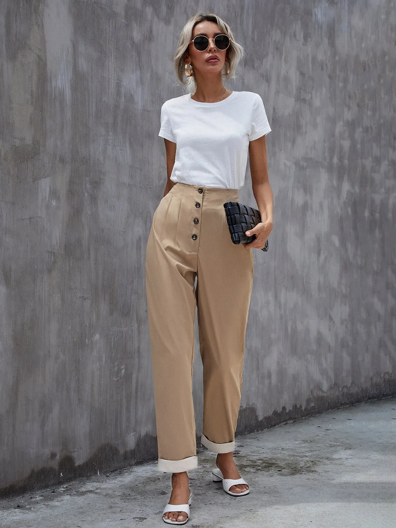 Elegant Natural Long Women Pants
