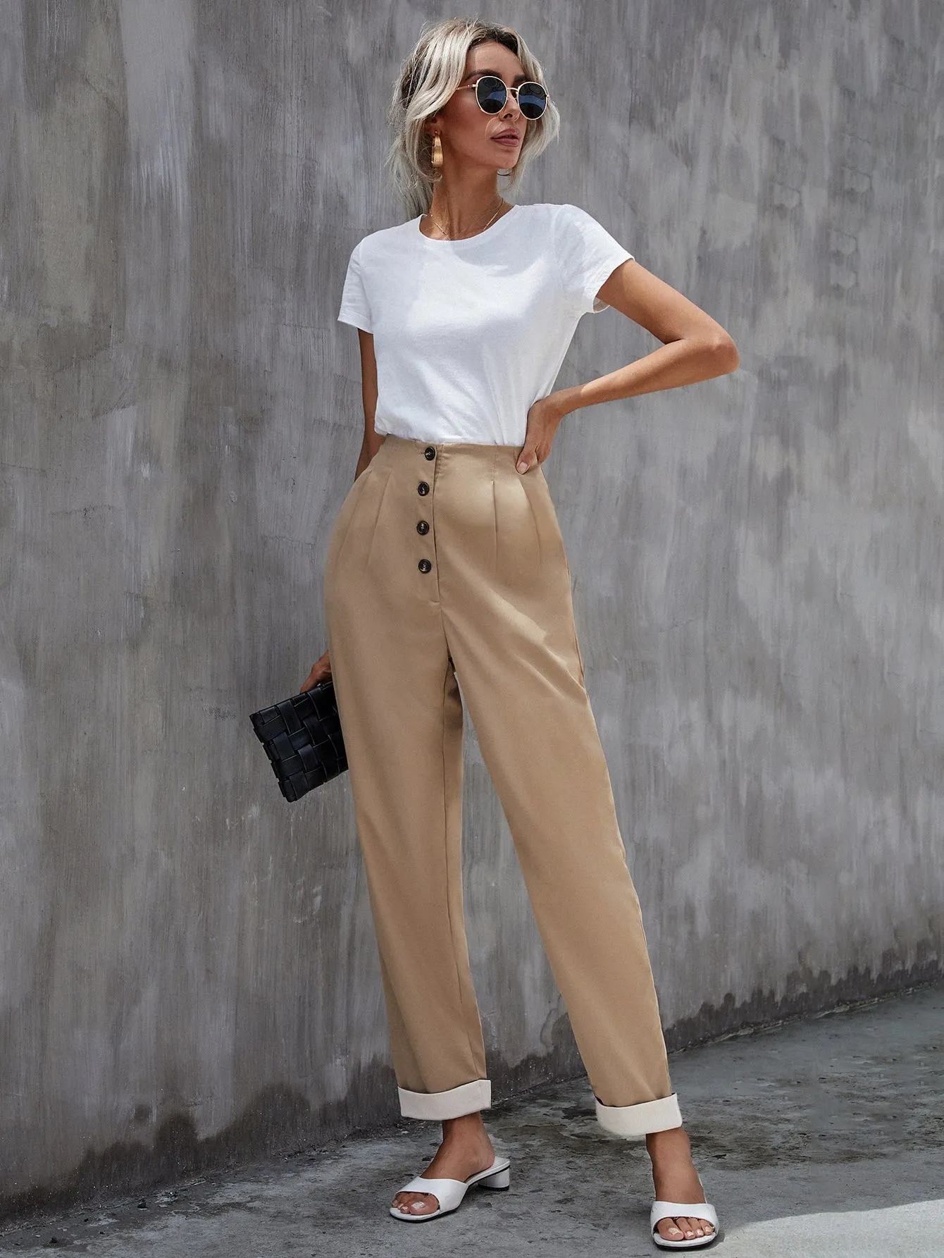 Elegant Natural Long Women Pants
