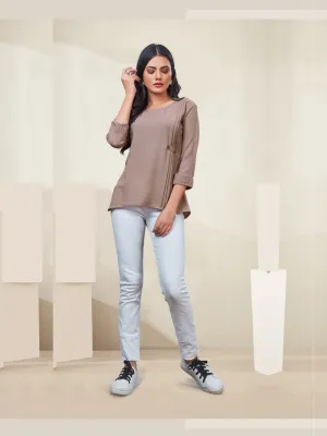 Fashionable Women's Rayon Western Top