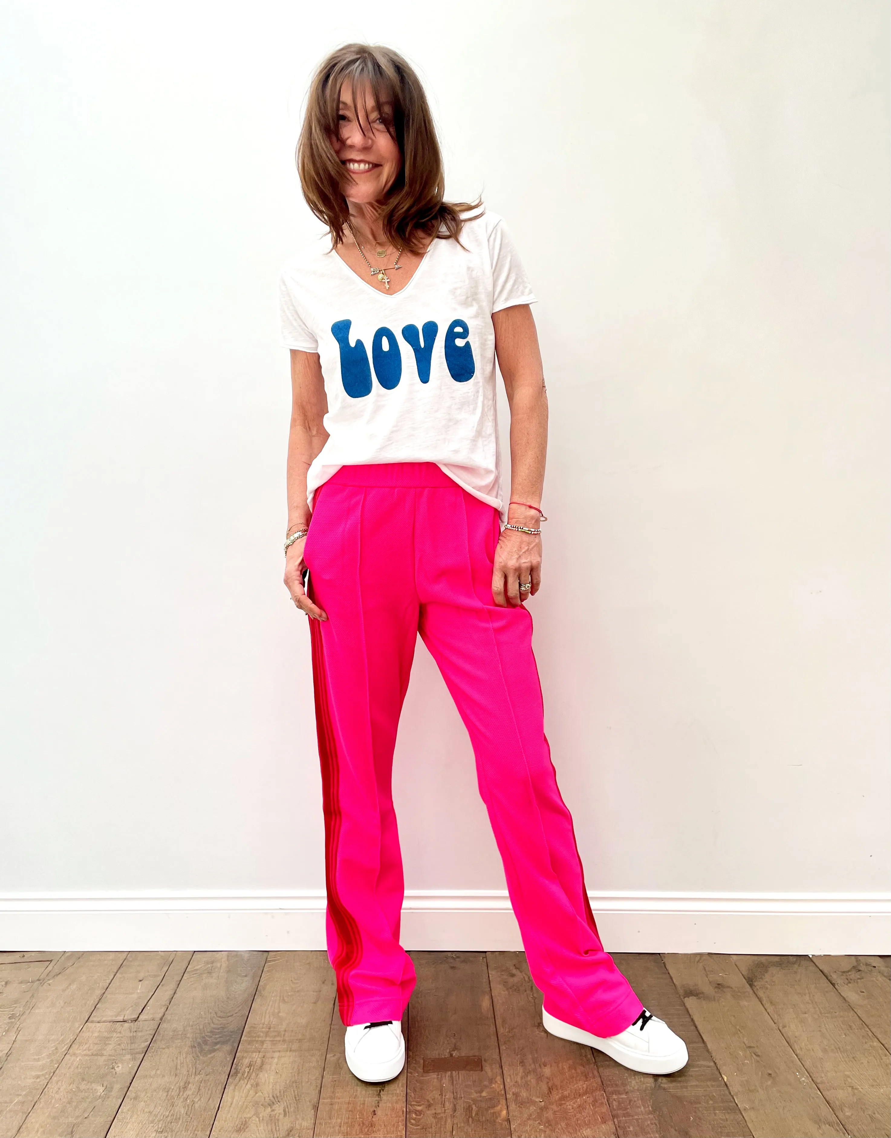 FIVE TSE2124 LOVE tee in White