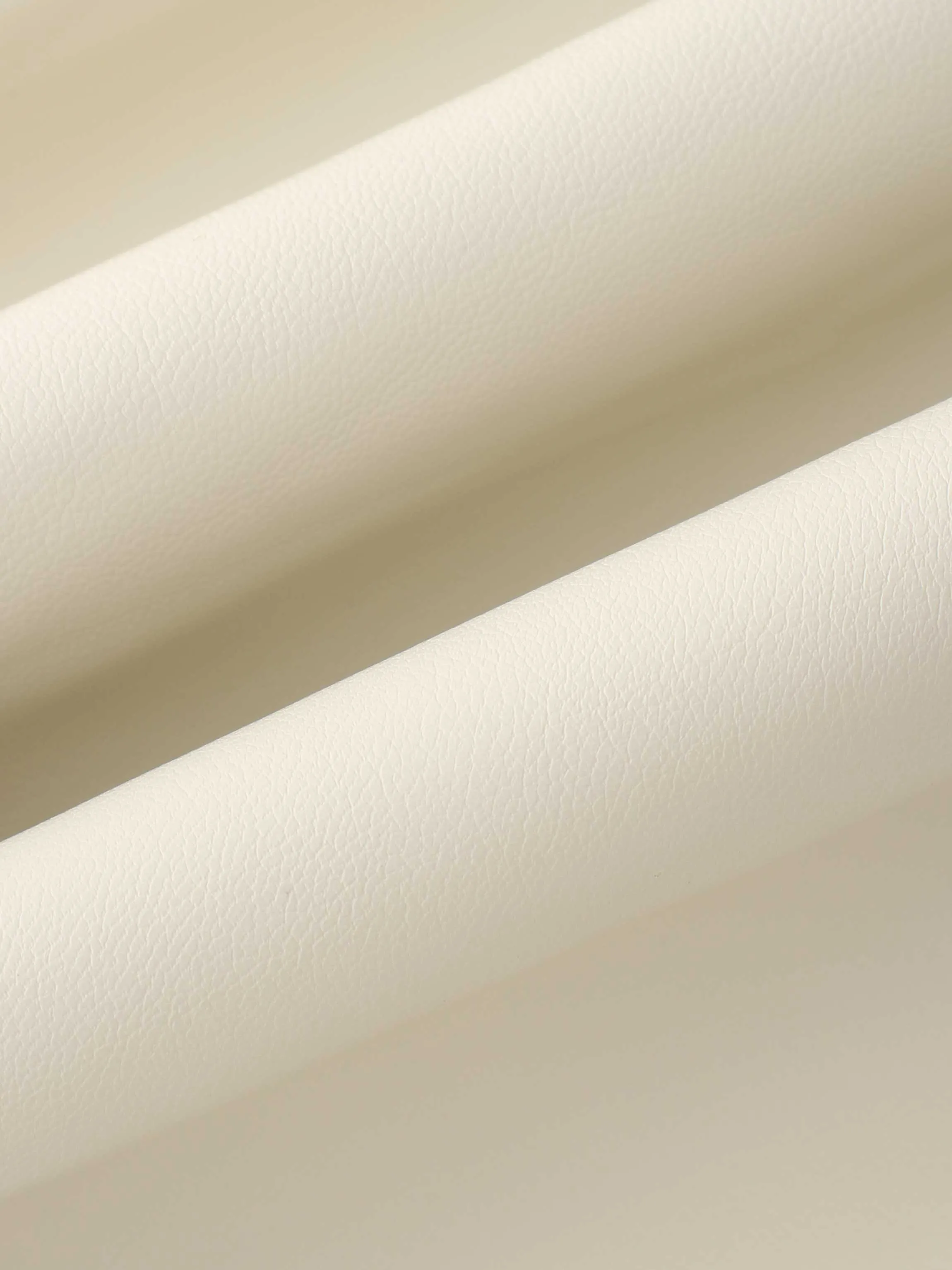 Flare Leather Skirt 23.5"-Ivory