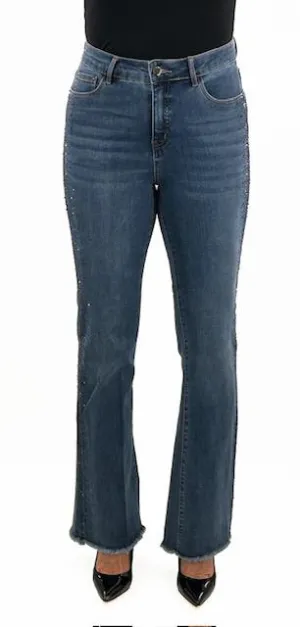 Flared Jeans With Side Detail