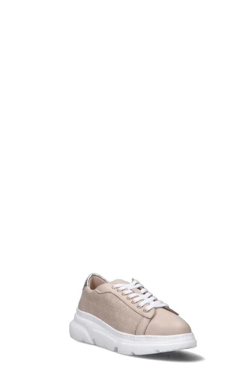 FRAU Sneaker donna beige/oro in pelle
