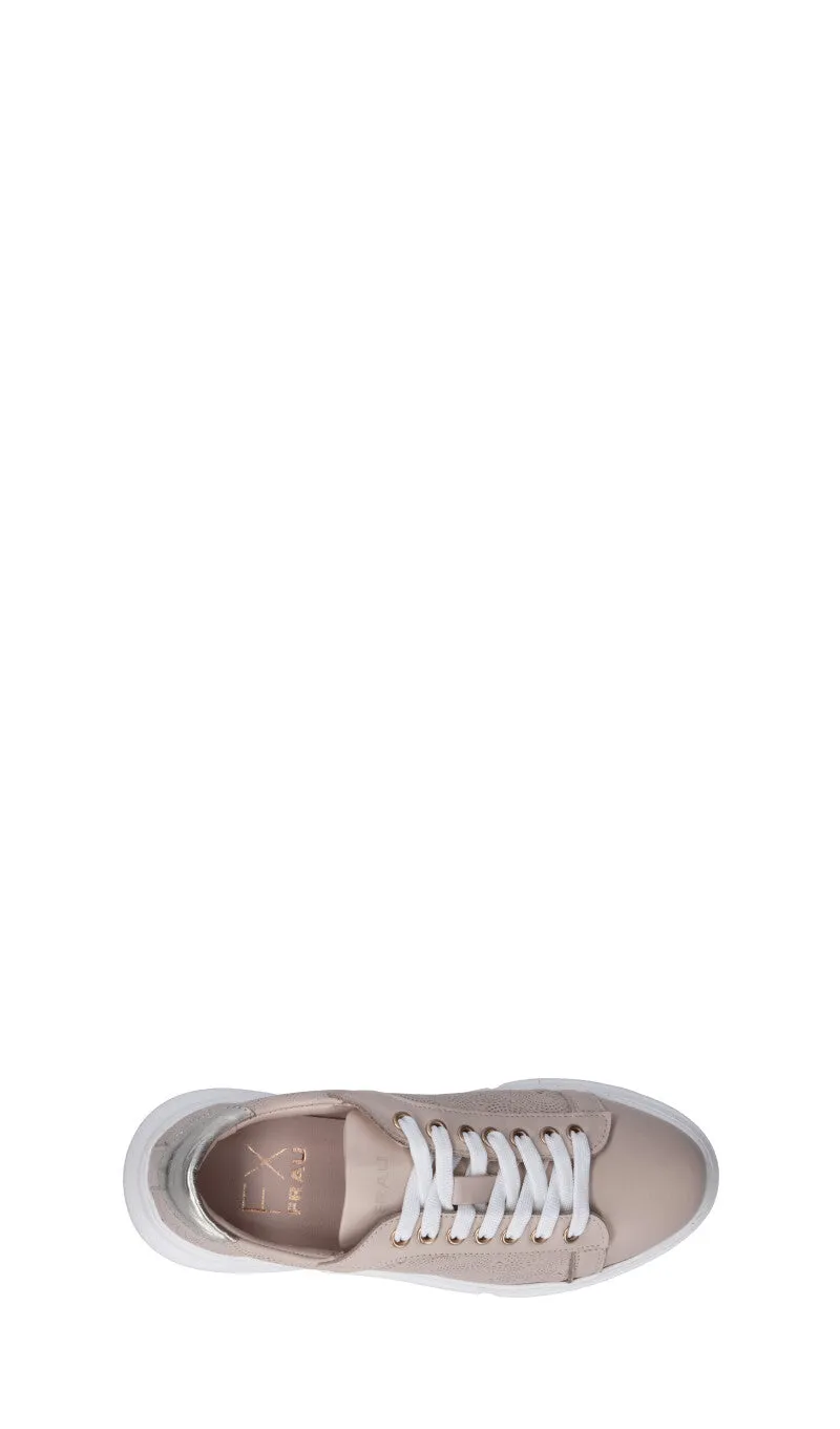 FRAU Sneaker donna beige/oro in pelle