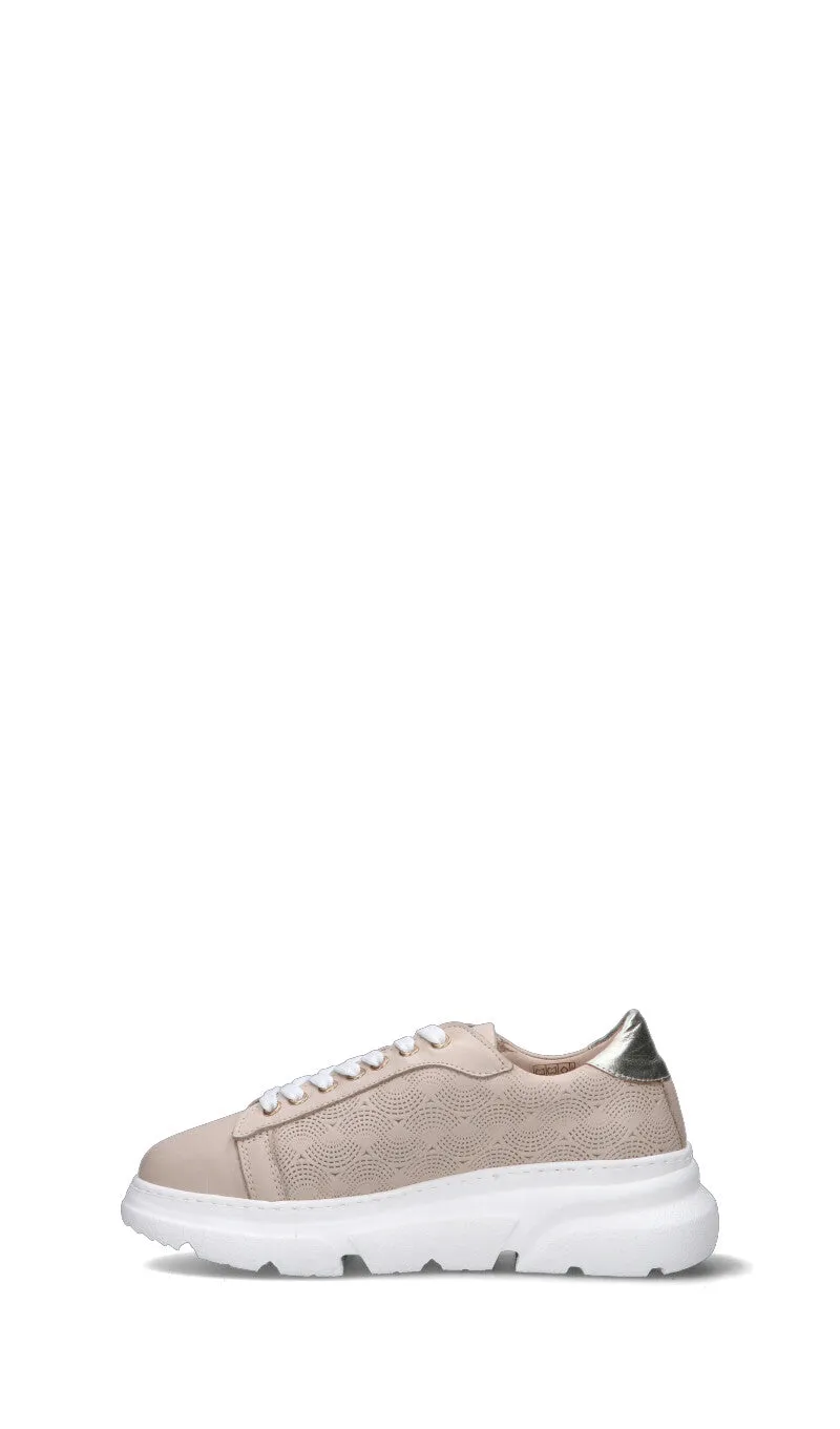 FRAU Sneaker donna beige/oro in pelle