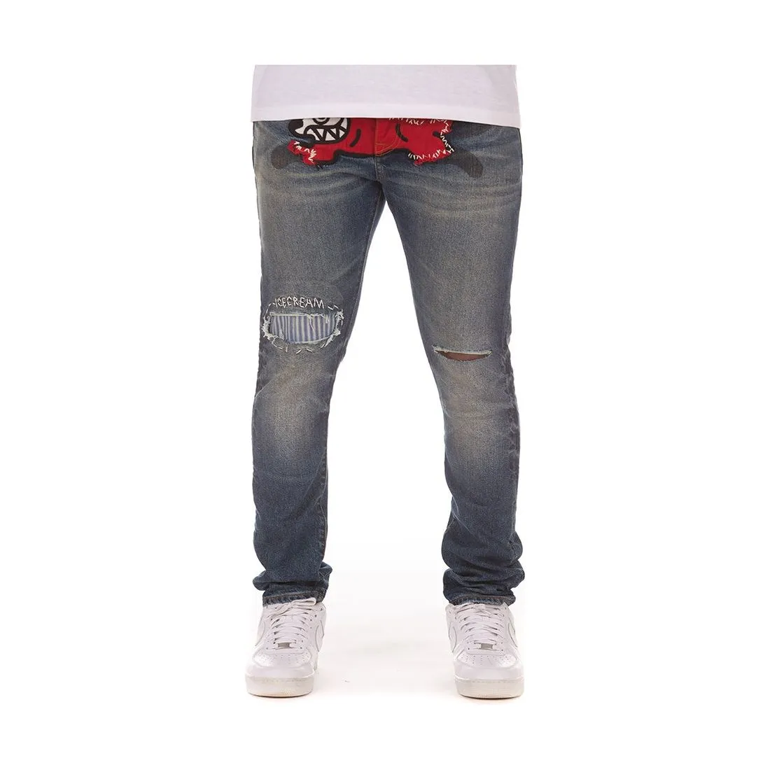 Ice Cream "Reduce Reuse" Blueberry Haze Repair Jean (431-7100)