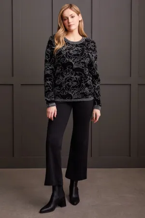 Jacquard Scoop Neck