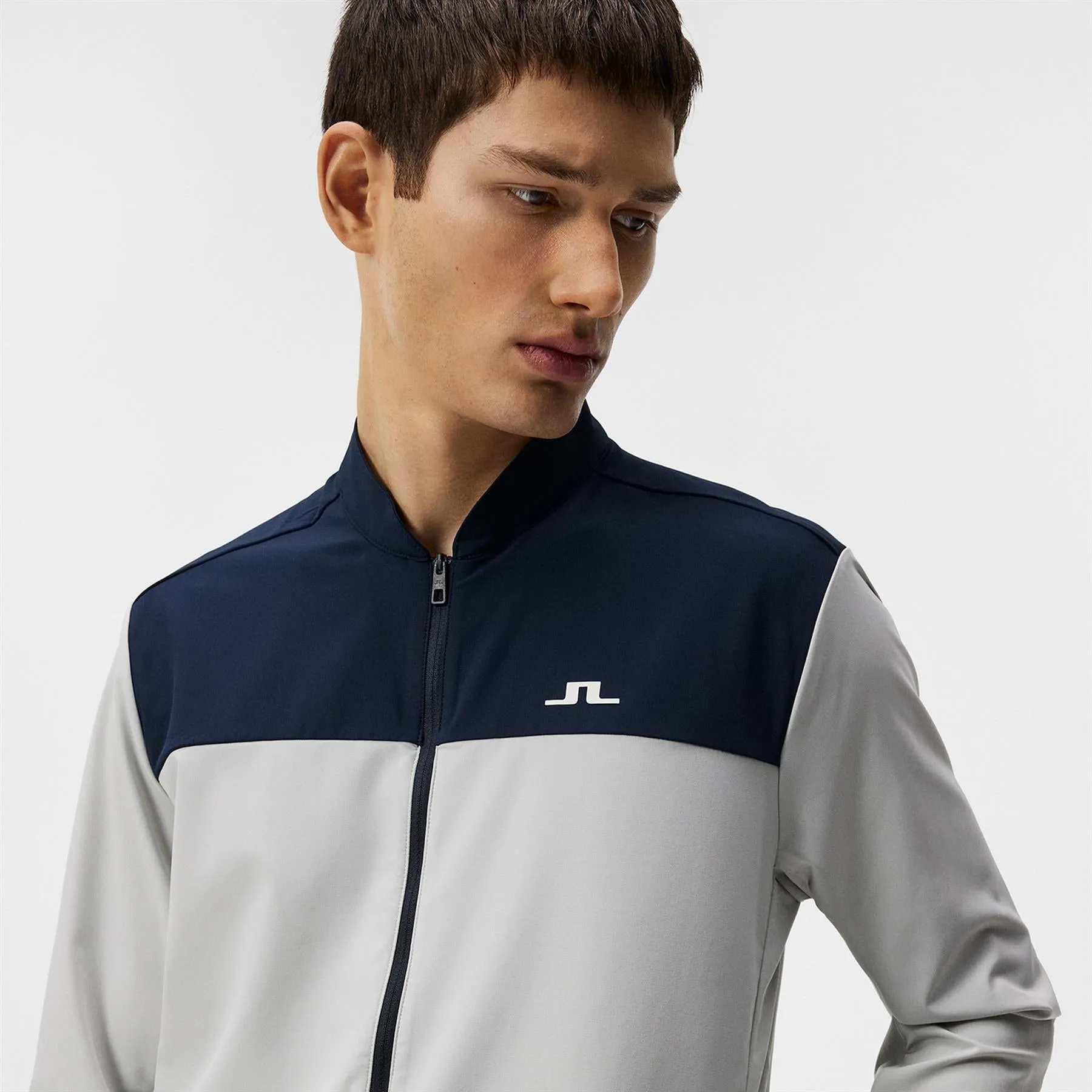 Jeff Hybrid Jacket Light Grey Melange - SS24