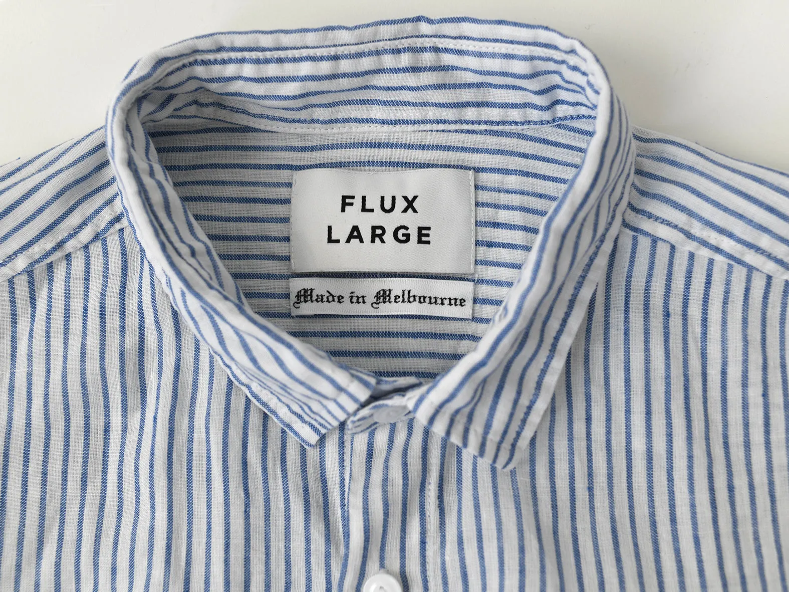 JIMMY STRIPE. RELAXED LINEN SHIRT.