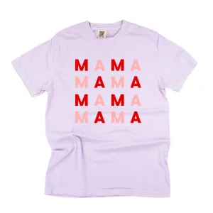 MAMA x 4 (Pink and Red) - Comfort Colors Tee