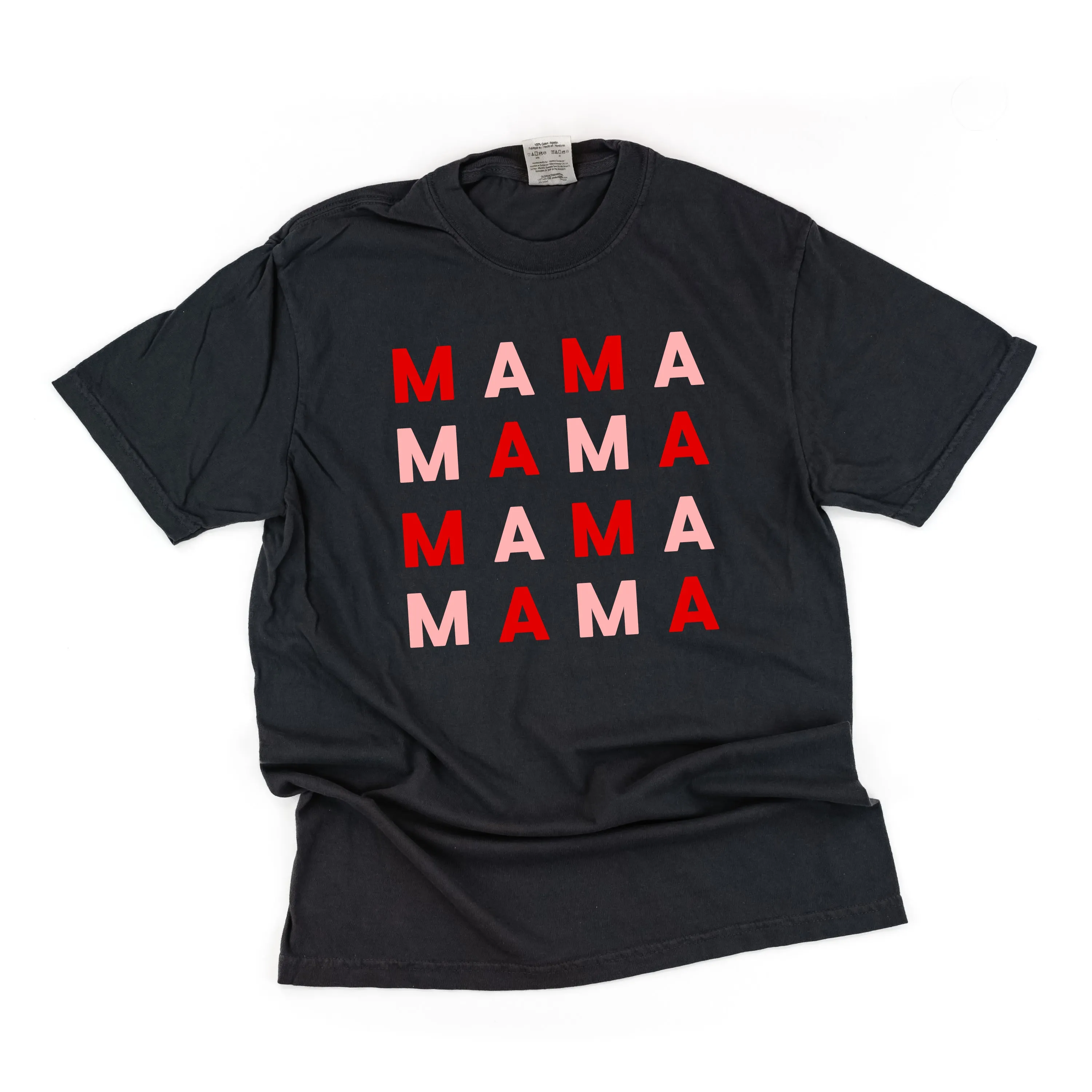MAMA x 4 (Pink and Red) - Comfort Colors Tee