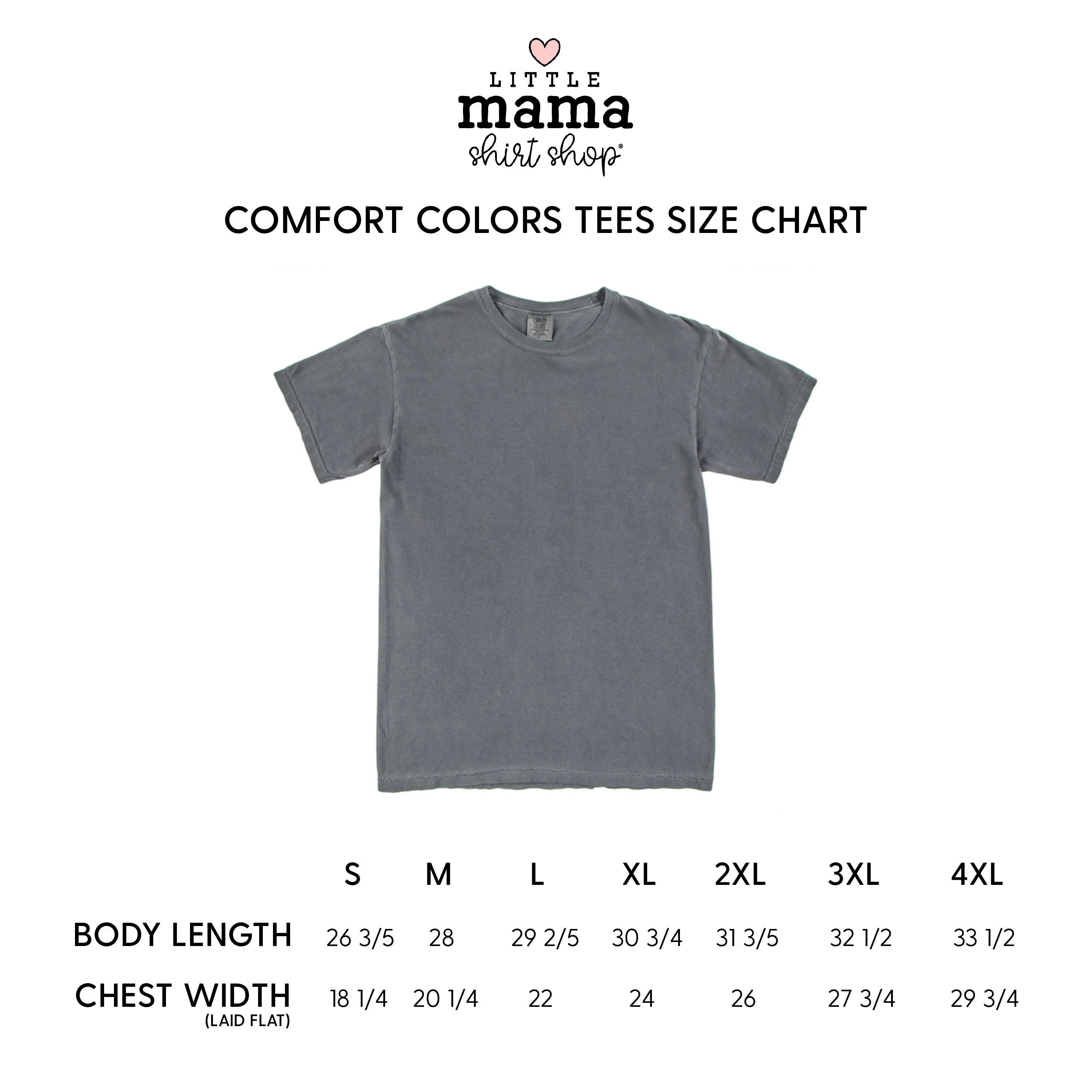 MAMA x 4 (Pink and Red) - Comfort Colors Tee