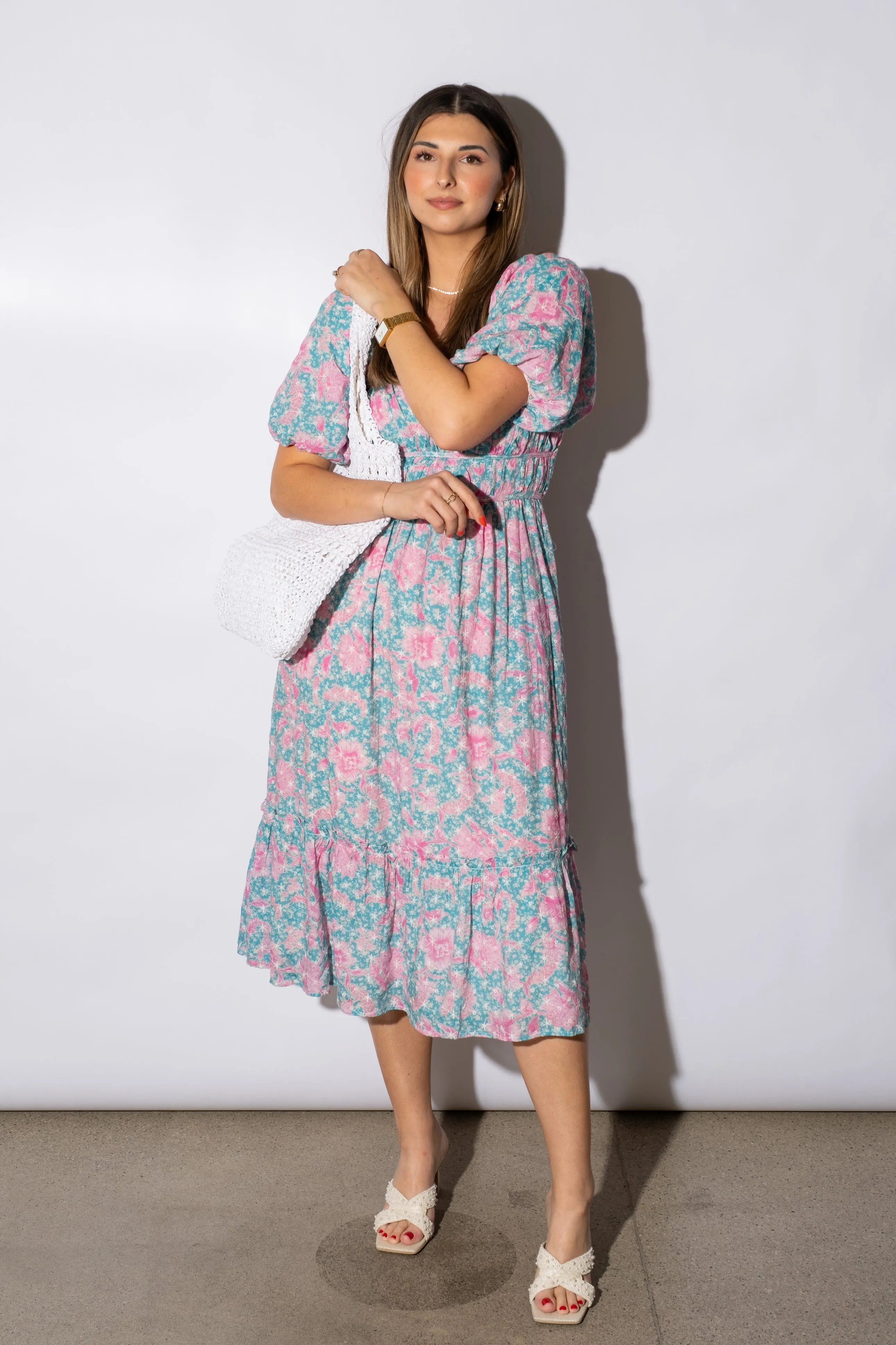 Mariah Square Neck Midi Dress