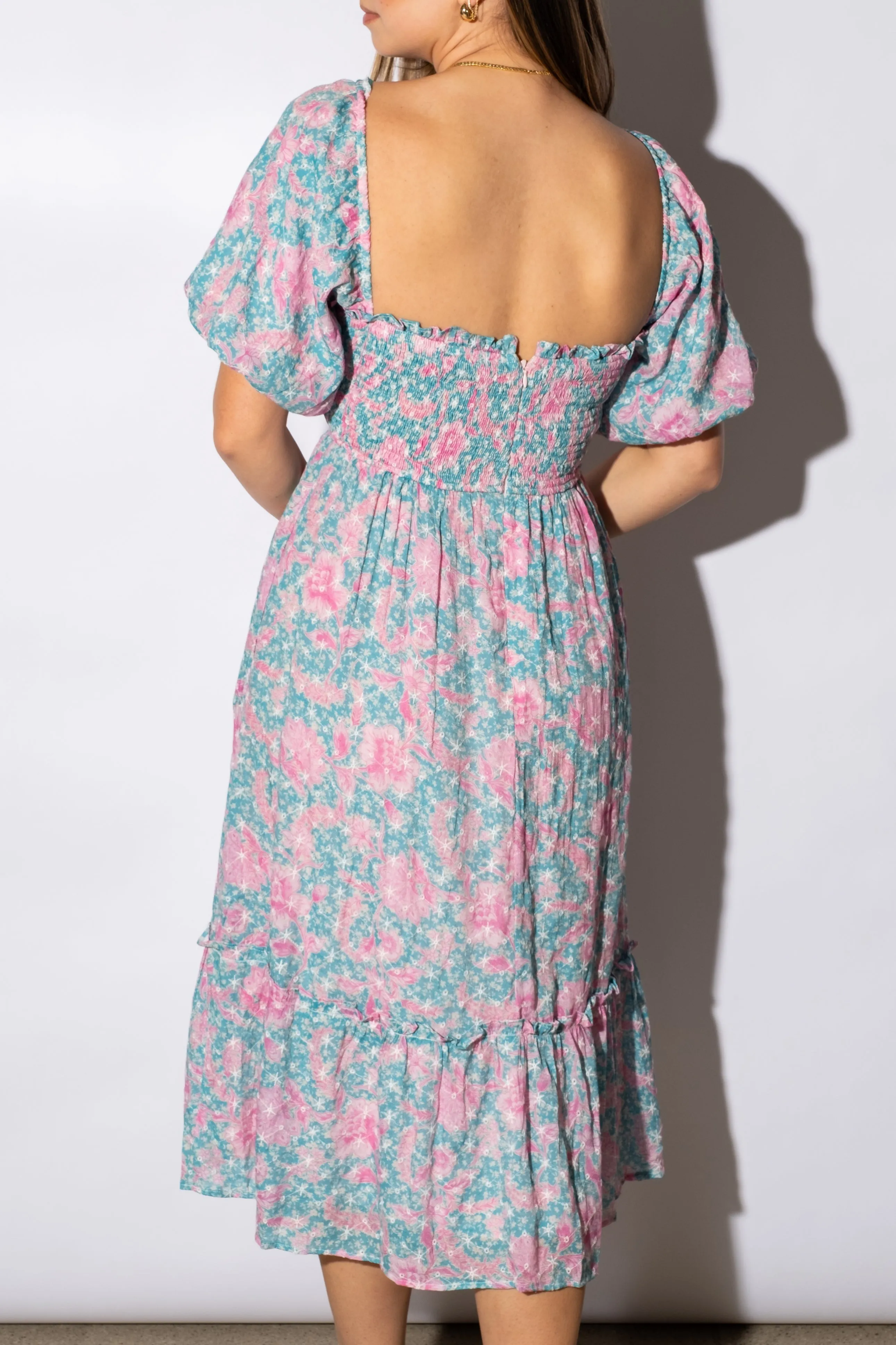 Mariah Square Neck Midi Dress