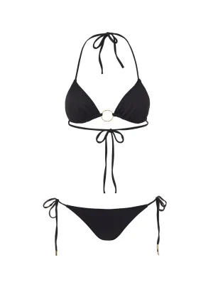 Miami Black Triangle Ring Bikini