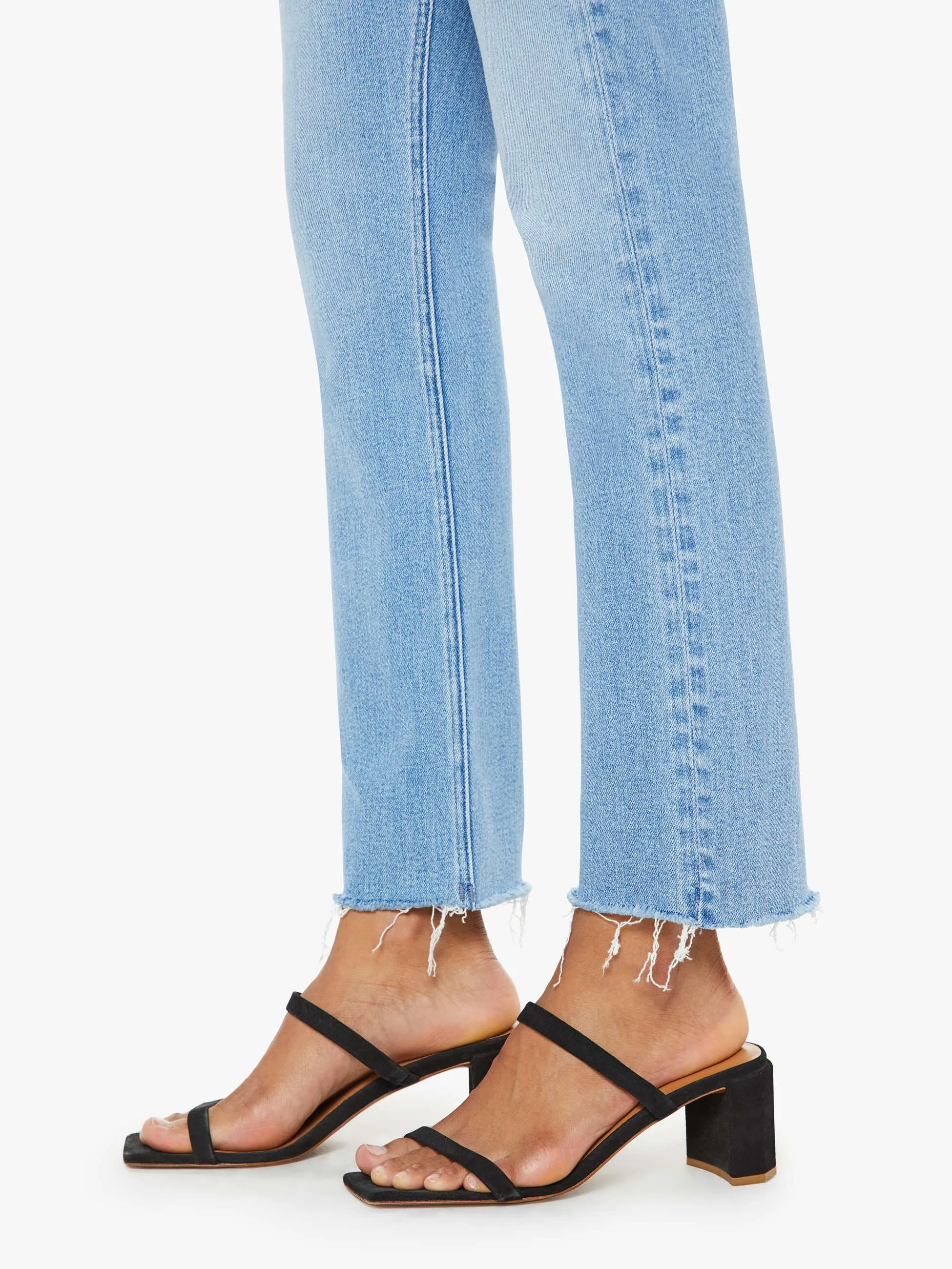 MOTHER - Mid Rise Dazzler Ankle Fray - Blessing in Disguise