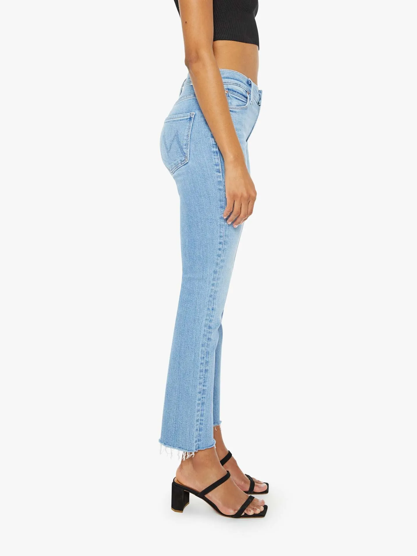 MOTHER - Mid Rise Dazzler Ankle Fray - Blessing in Disguise