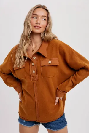 OVERSIZED HENLEY PULLOVER