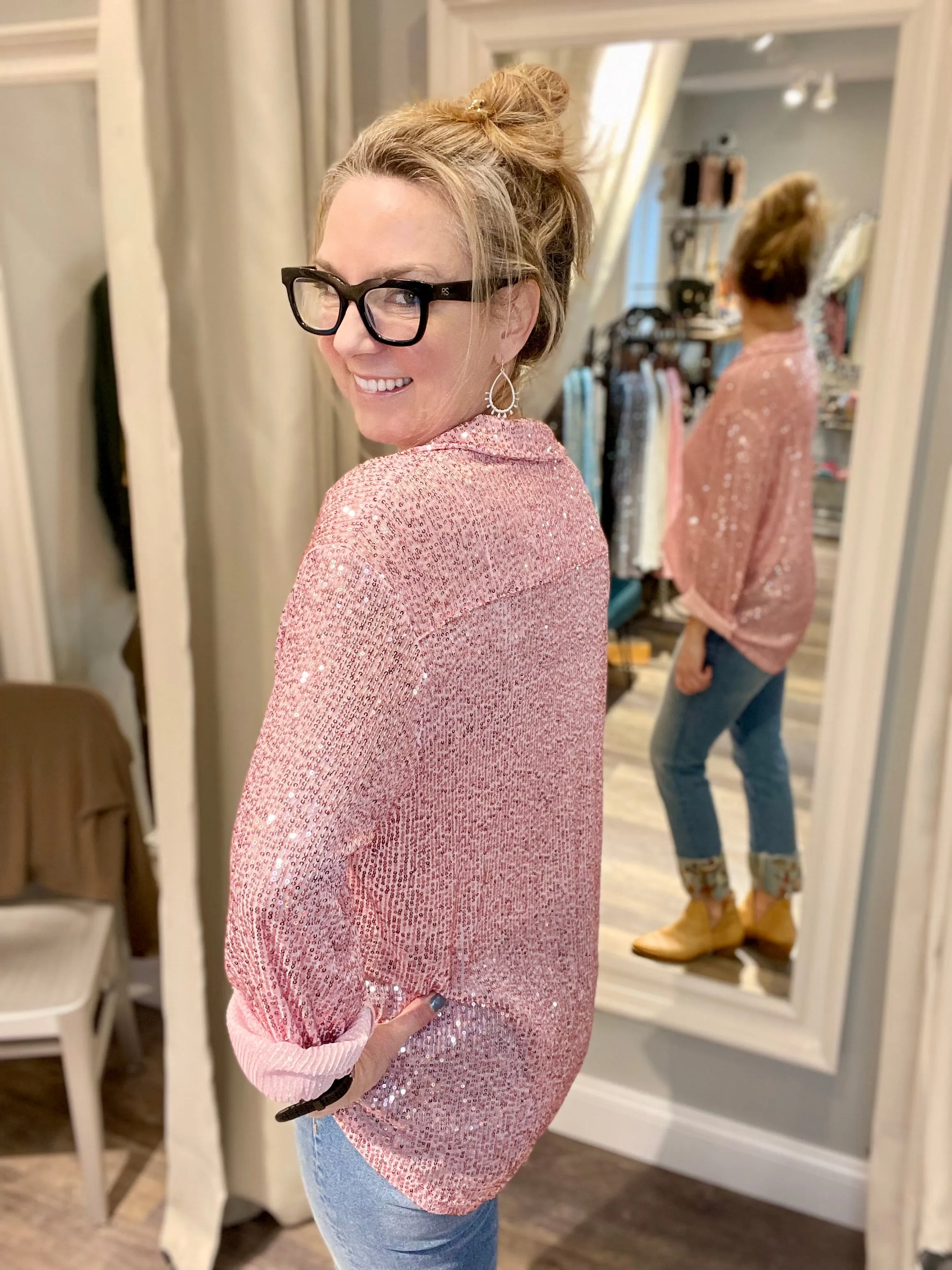 POL Sequin Fun Top