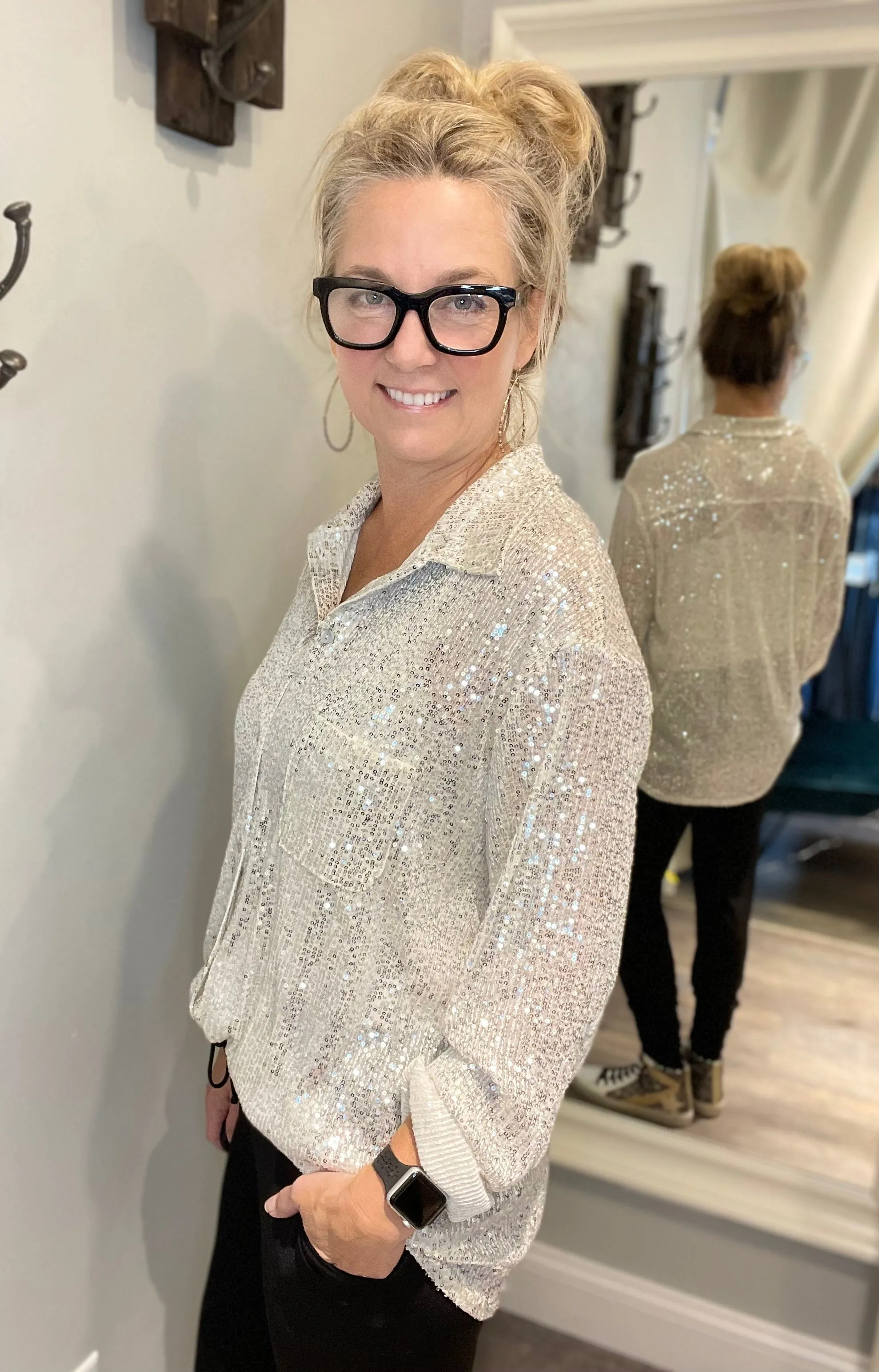 POL Sequin Fun Top