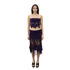 Purple Swiggle Skirt