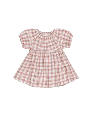 Quincy Mae Bella Dress (Pink Plaid)