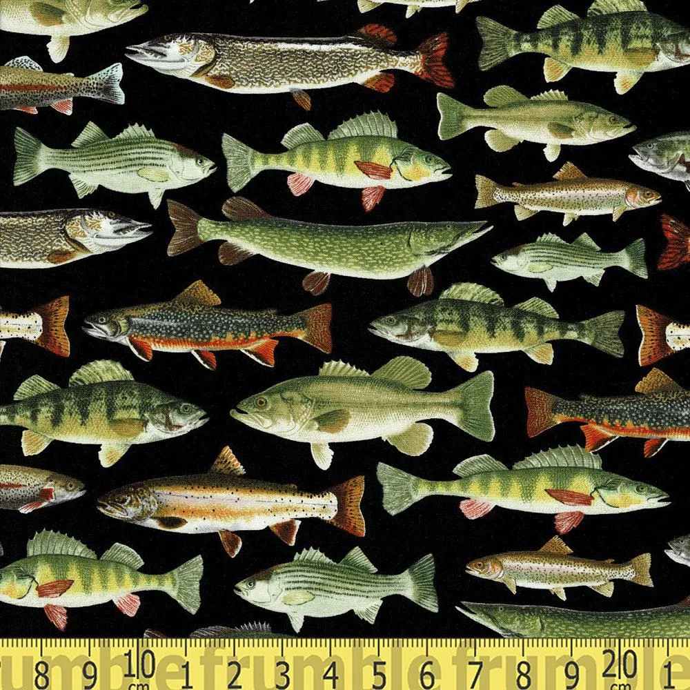 Realistic Fish Black
