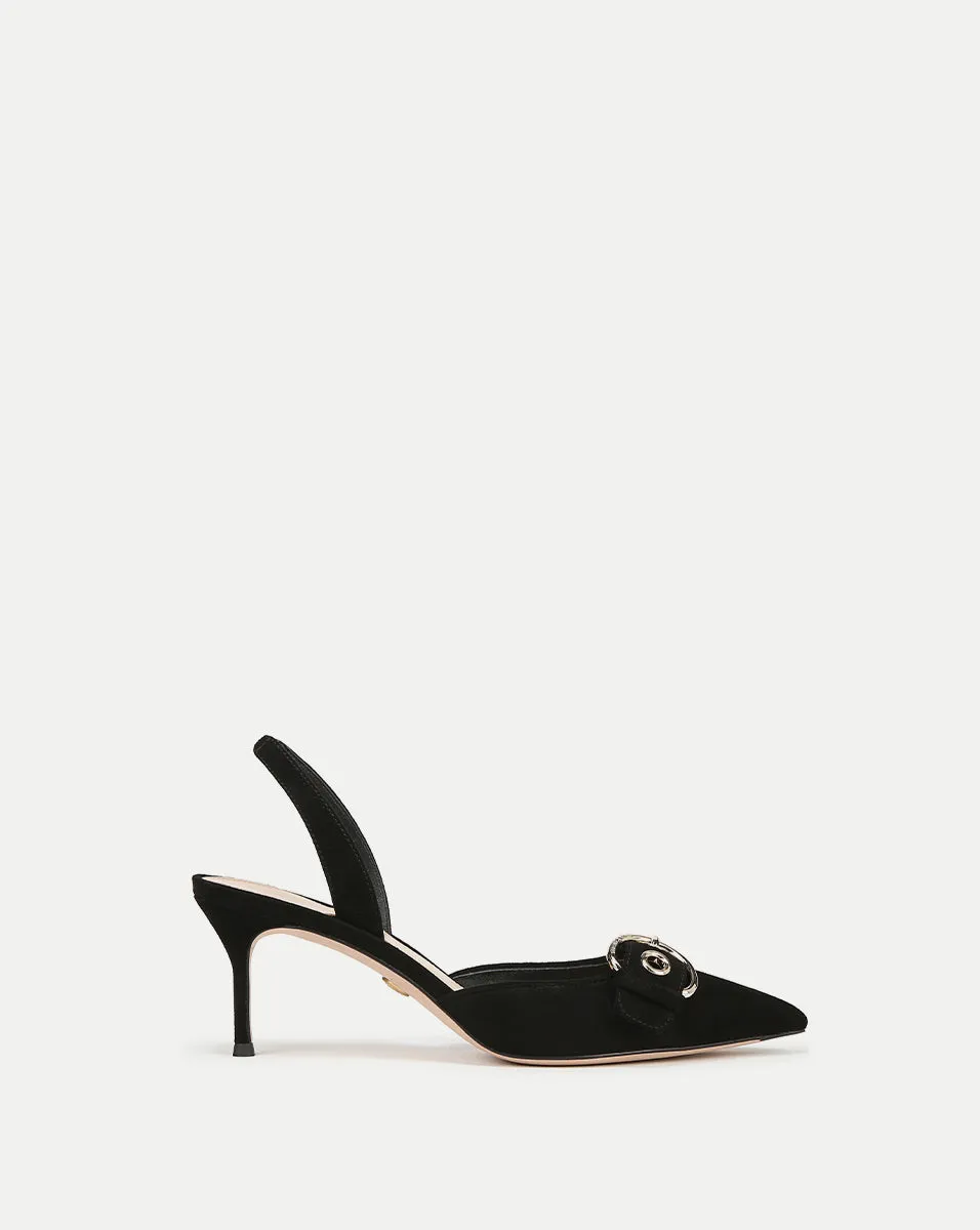Roxy Suede Slingback Pump