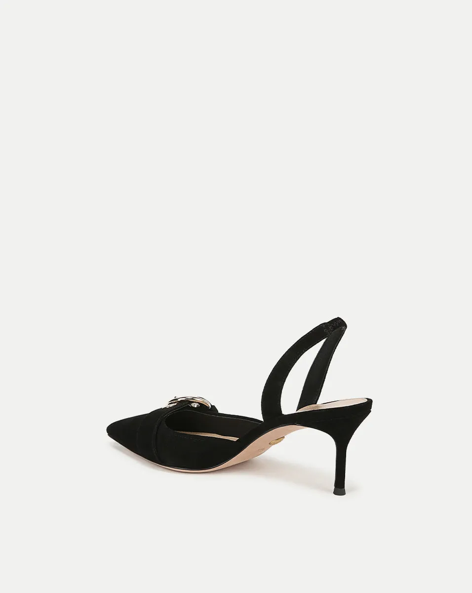 Roxy Suede Slingback Pump