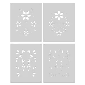 SA284 Color Layering Poinsettia Pattern Stencils