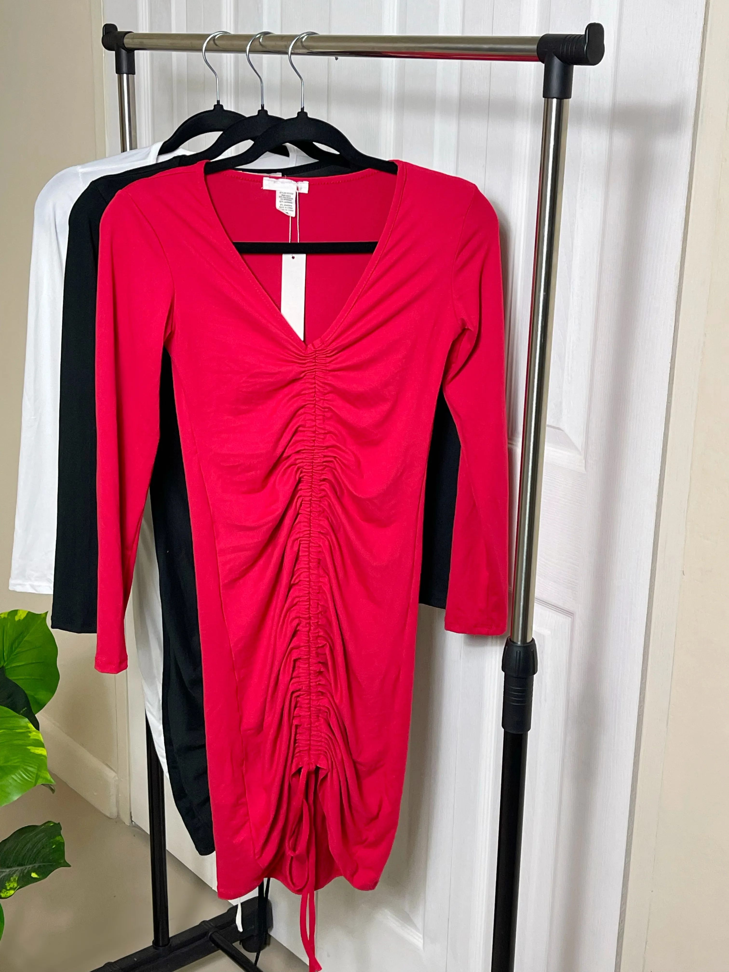 Sabrina Mini Dress-Red
