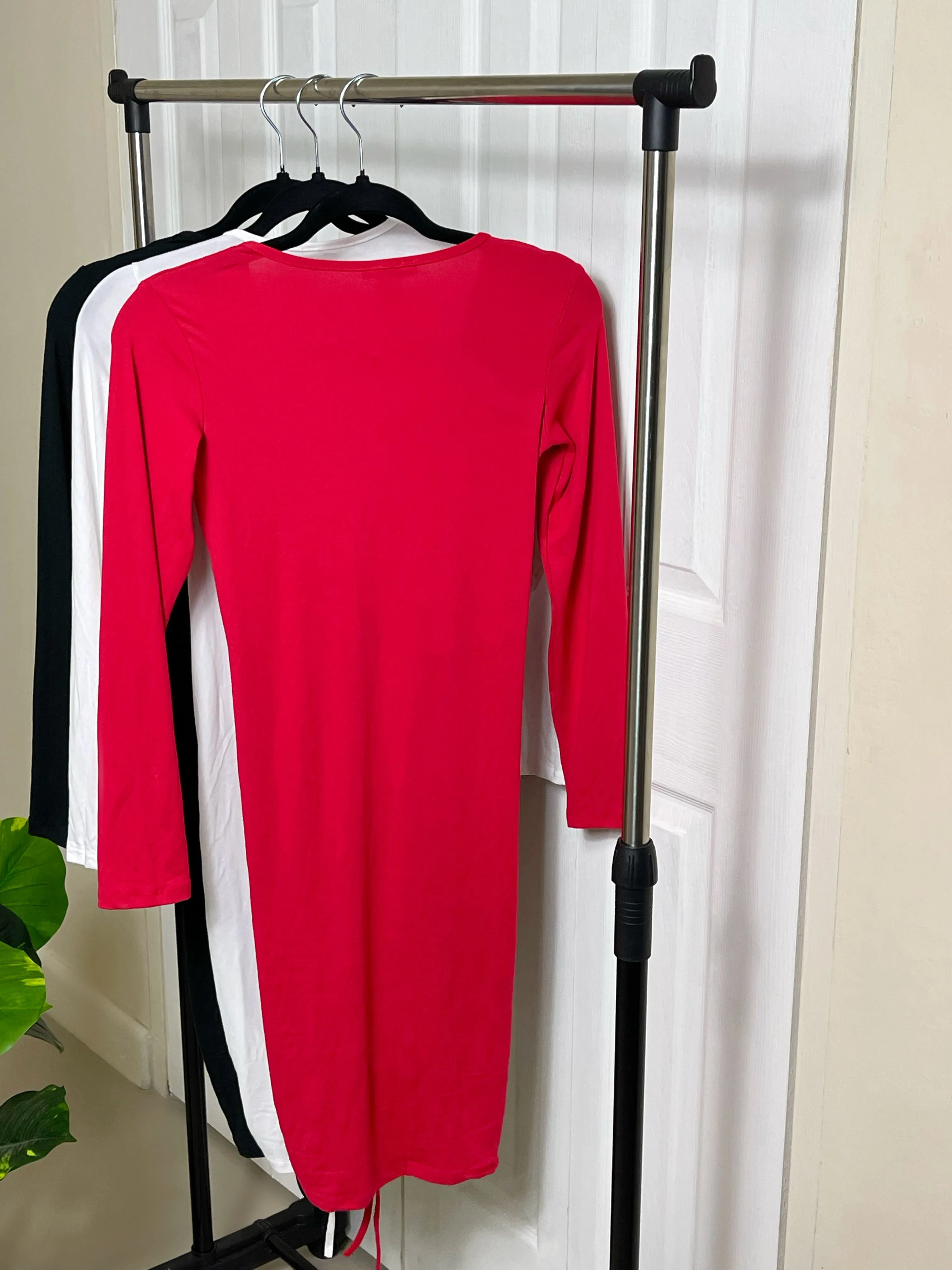 Sabrina Mini Dress-Red