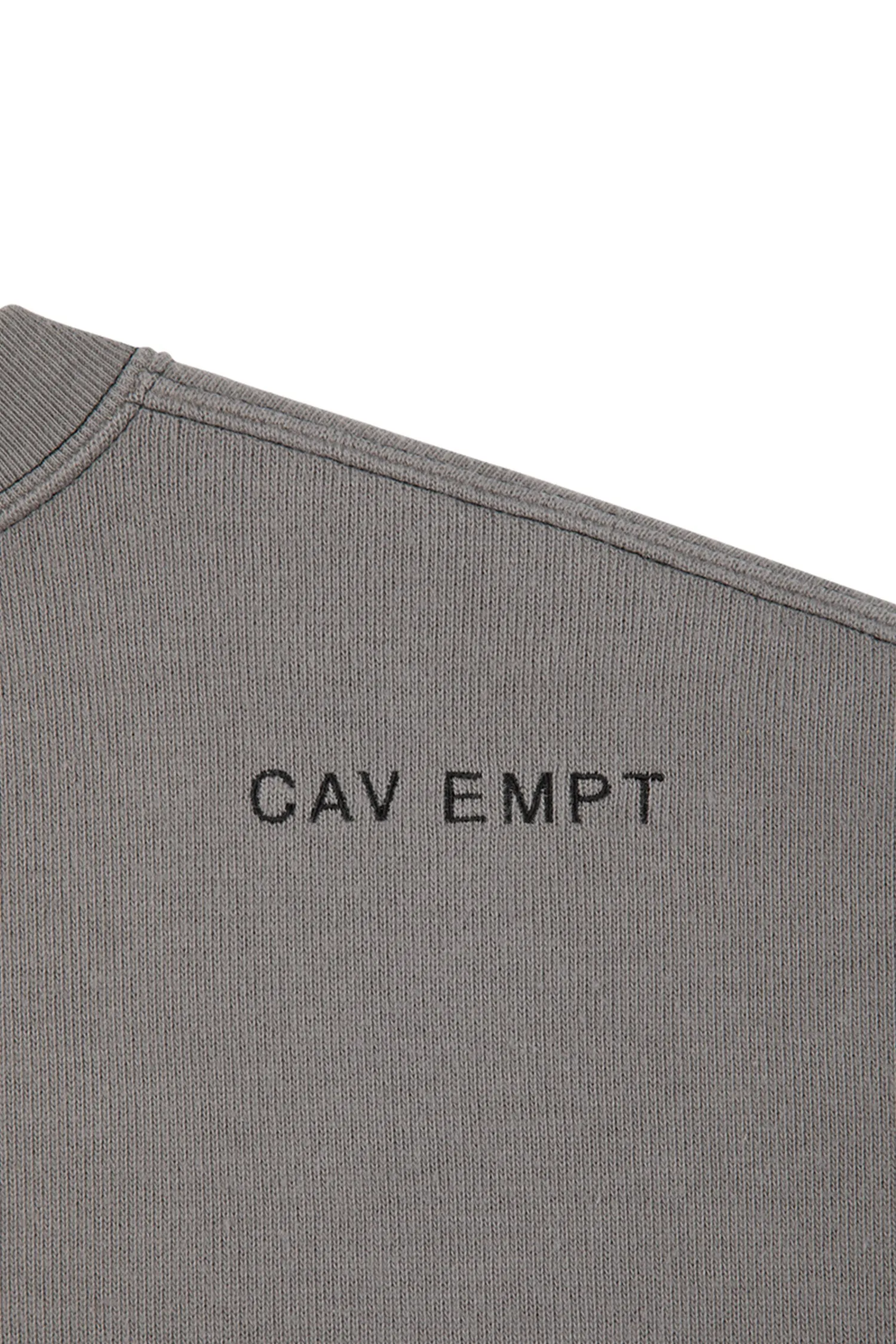 SIDE SEAM DBL KNIT LONG SLEEVE CHARCOAL