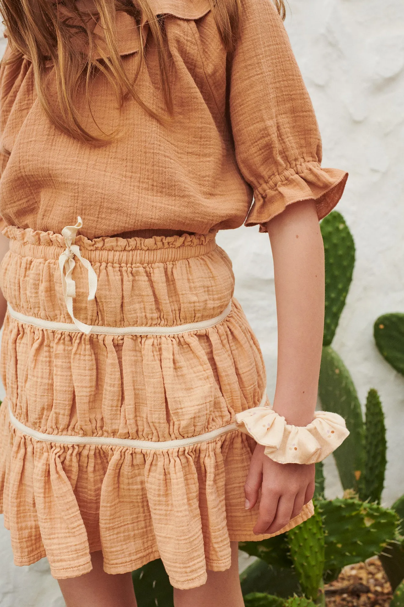 Skirt Loro Woman Apricot Cream