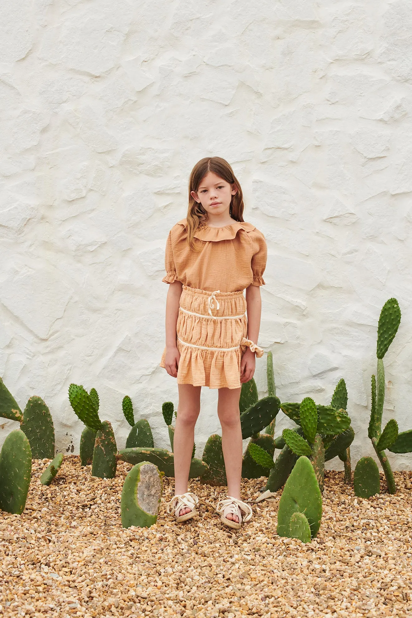 Skirt Loro Woman Apricot Cream