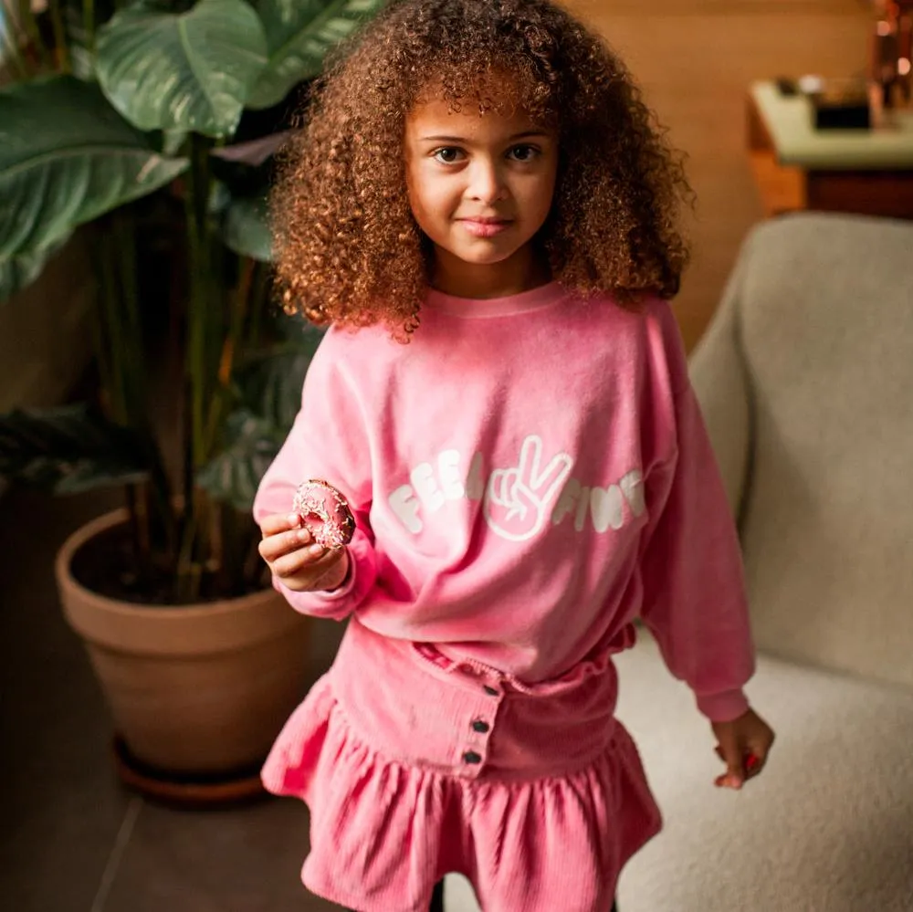 Skirt Pipeau Corduroy Bubble Gum